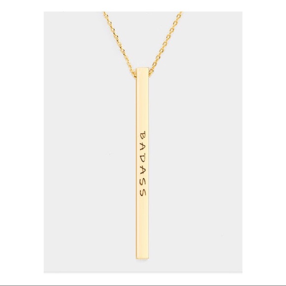 Badass Necklace Gold - Picture 1 of 2